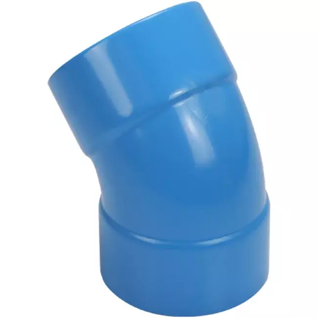 Wavin Ventiza 45 grader Bøjning PVC rund med diameter 80 mm M/M
