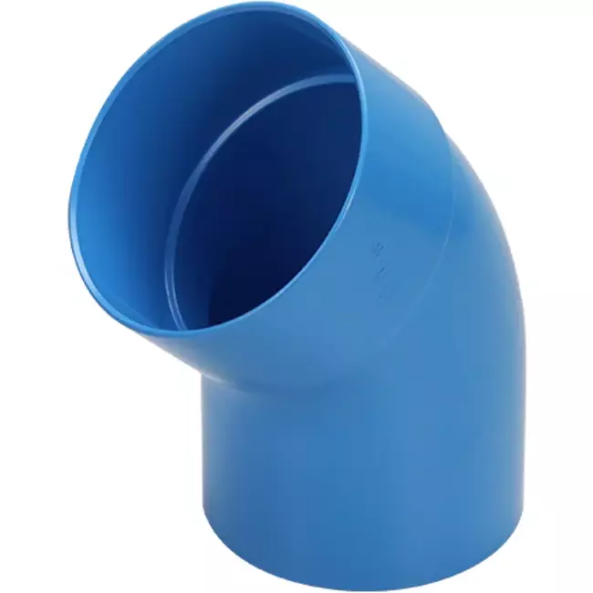 Wavin Ventiza 45 grader bøjning PVC rund med diameter 160 mm M/S