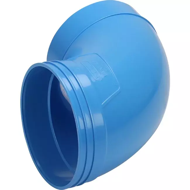Wavin Ventiza 90 grader bøjning PVC rund 160 mm M/S