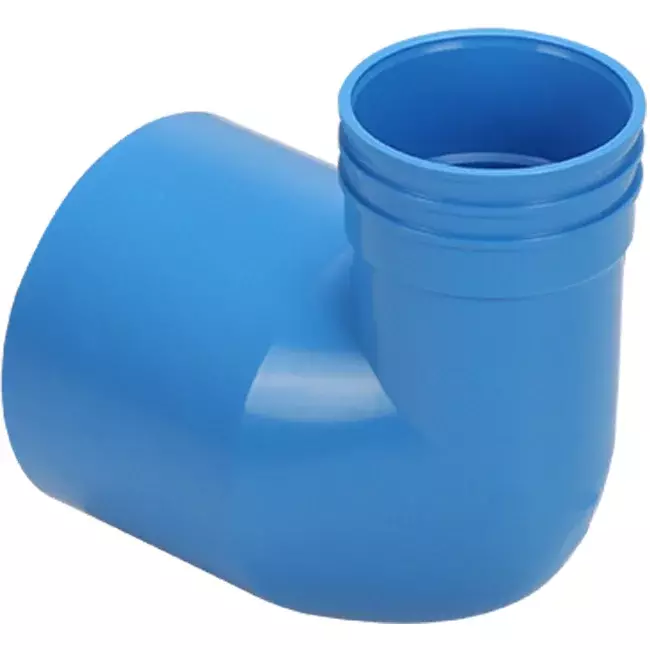 Wavin Ventiza endestykke 90 grader PVC rund 125x80x70 mm M/M