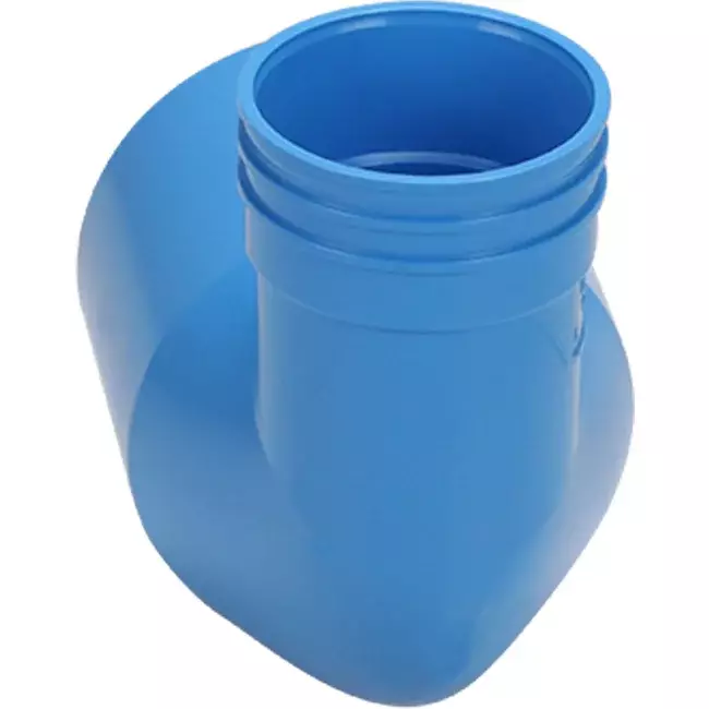 Wavin Ventiza endestykke 90 grader PVC rund 125x80x70 mm M/M