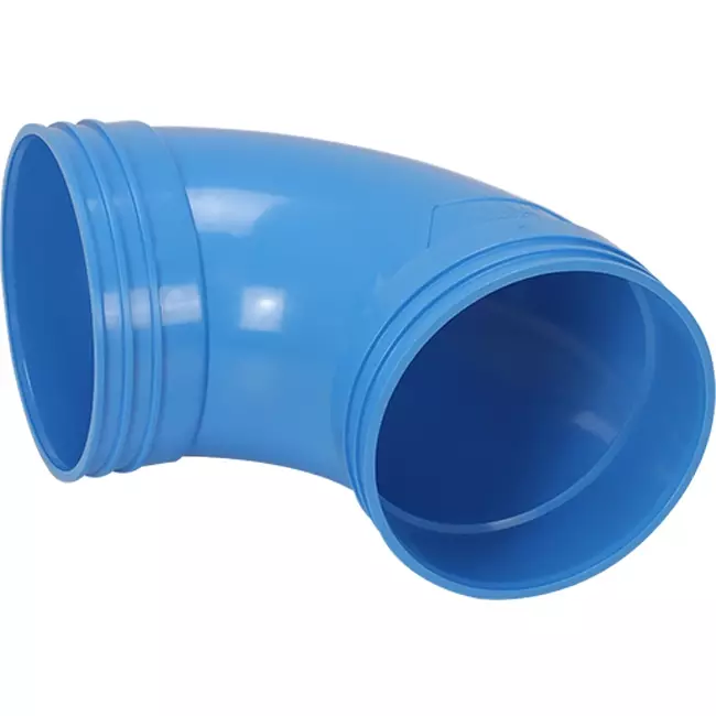 Wavin Ventiza 90 grader PVC bøjning rund 125 mm M/M