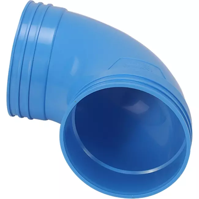 Wavin Ventiza 90 grader PVC bøjning rund 125 mm M/M