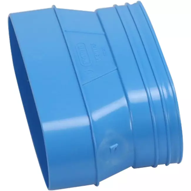 Wavin Ventiza Overgang PVC oval 235x80 mm til 195x80 mm M/S