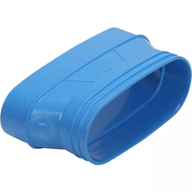 Wavin Ventiza Overgang PVC oval 235x80 mm til 195x80 mm M/S