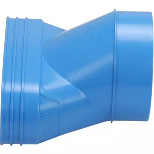 Wavin Ventiza Overgang PVC oval 195x80 mm til 125 mm eksentrisk M/S