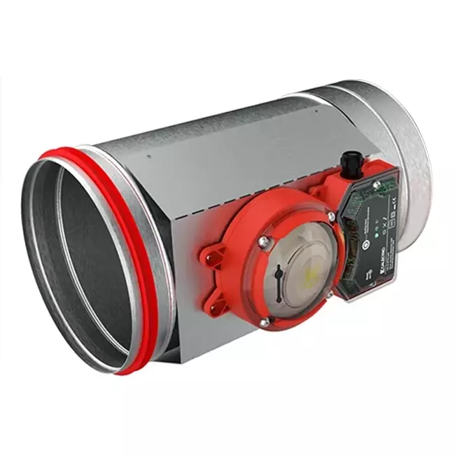 Røgsensor 230V til rundt brandspjæld 200 mm - E-FDC A SSA D200 230
