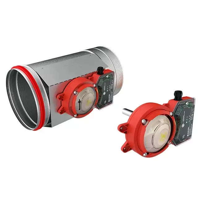 Røgsensor 230V til rundt brandspjæld 200 mm - E-FDC A SSA D200 230
