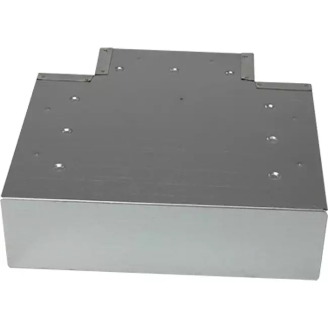 T-stykke (vinklet) 90 grader 220x80 mm - 170x80 mm til røggassystem