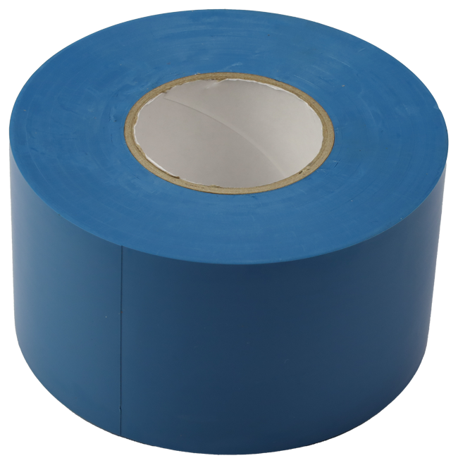 PVC-tape blå 50 mm bred - rulle 33 m