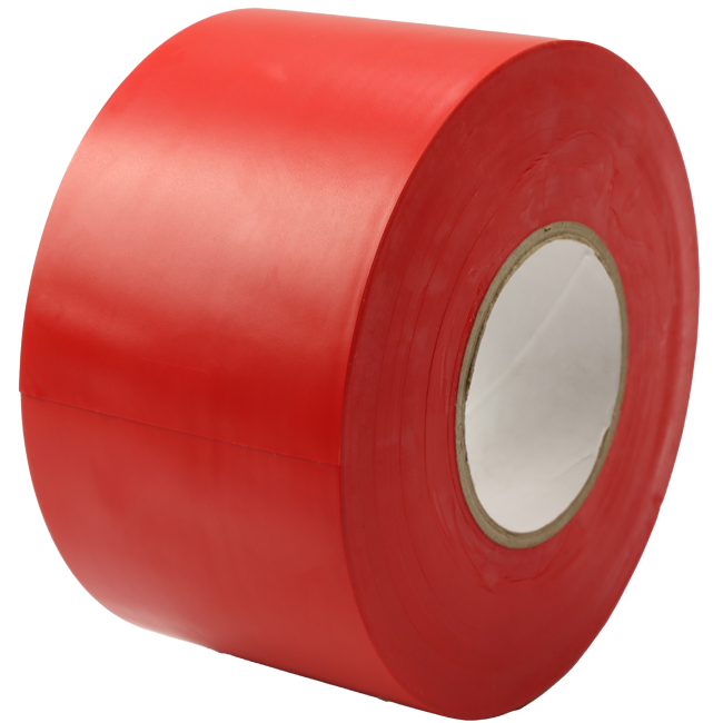 PVC-tape rød 50 mm bred - rulle 33 m