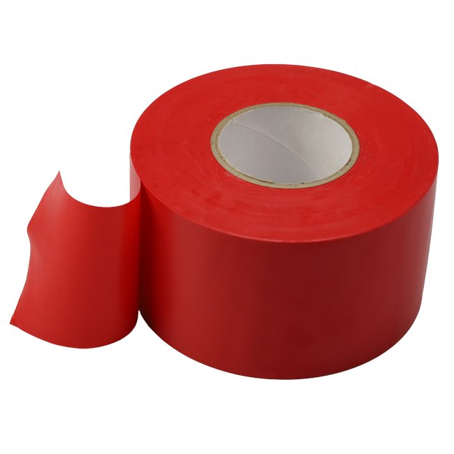 PVC-tape rød 50 mm bred - rulle 33 m