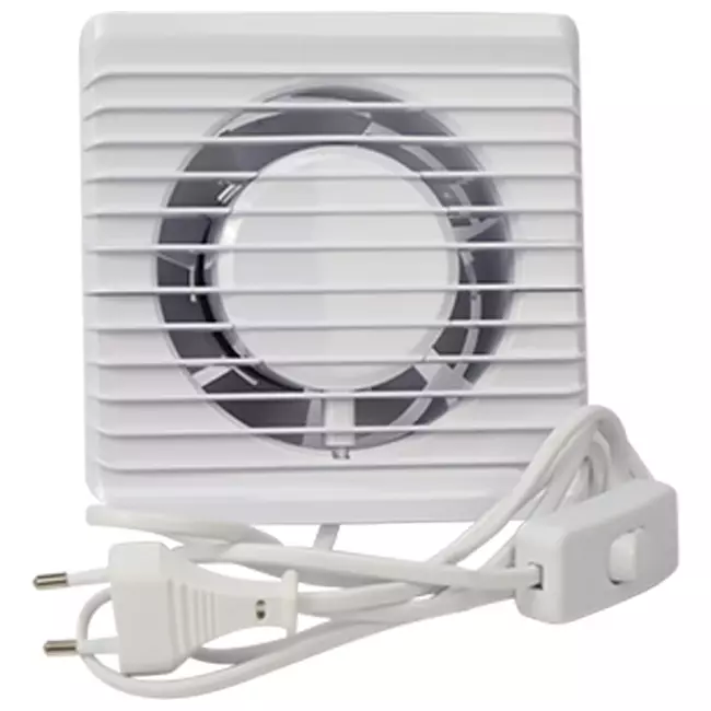 Badeværelsesventilator Ø 100 mm hvid – energy planet 100 PS