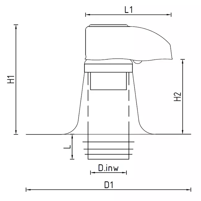 Rørgennemføring 3000 DW 100 mm med PVC