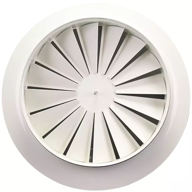 Swirl diffusor rund 125 mm central skrue - SWR125