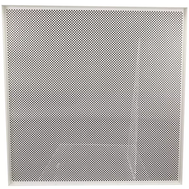 Perforeret loftsplade 600 x 600 mm til indlægning i systemlofter - RAL9010