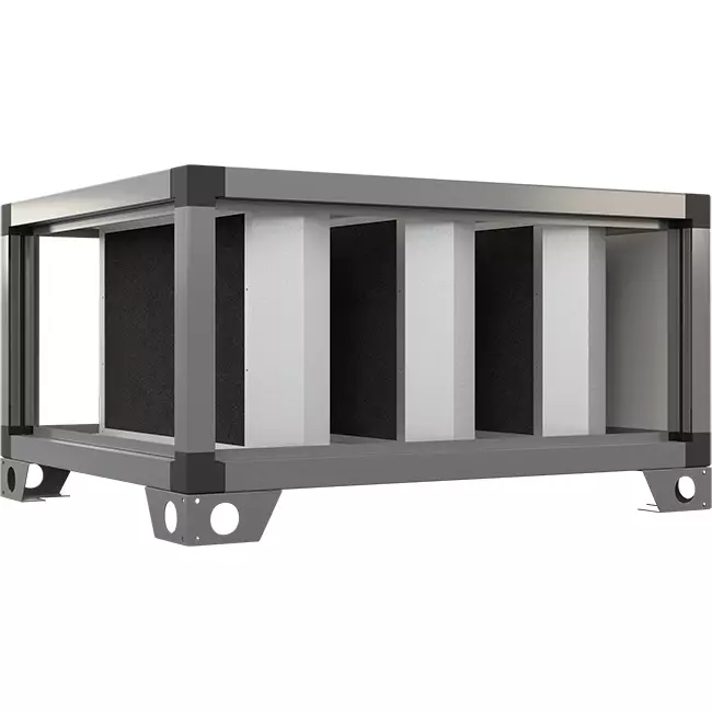 Maxivent lyddæmper 1000 mm til M4512 vandret lavprofil - SL2