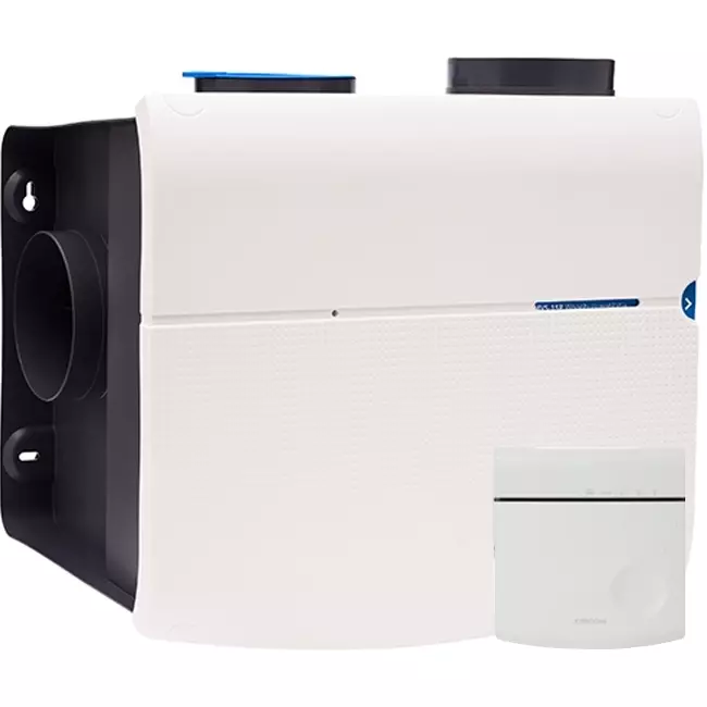 Orcon MVS-15RH CO2B 550 m³/t + fugtighedssensor + CO2-kontrolsensor - sikkerhedsstik
