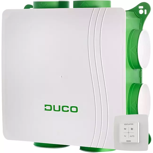 DucoBox Silent 2.0 400 m³/t + RF-kontrol - sikkerhedsstik