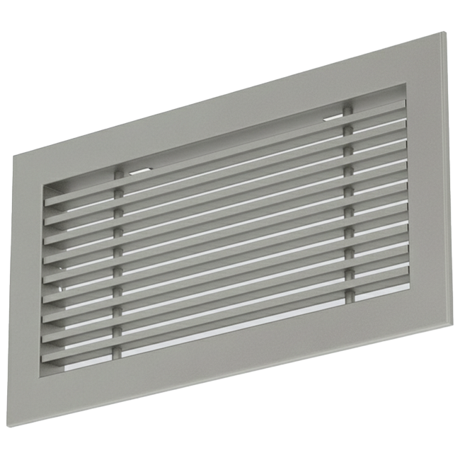 Stanggitter i aluminium - med friktionsfjedre - 300x100 mm - Anodiseret aluminium