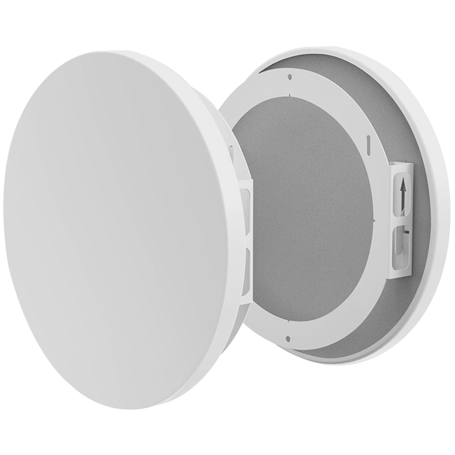 Overløbsrist med lyddæmpning - 160 mm XL - RAL 9003
