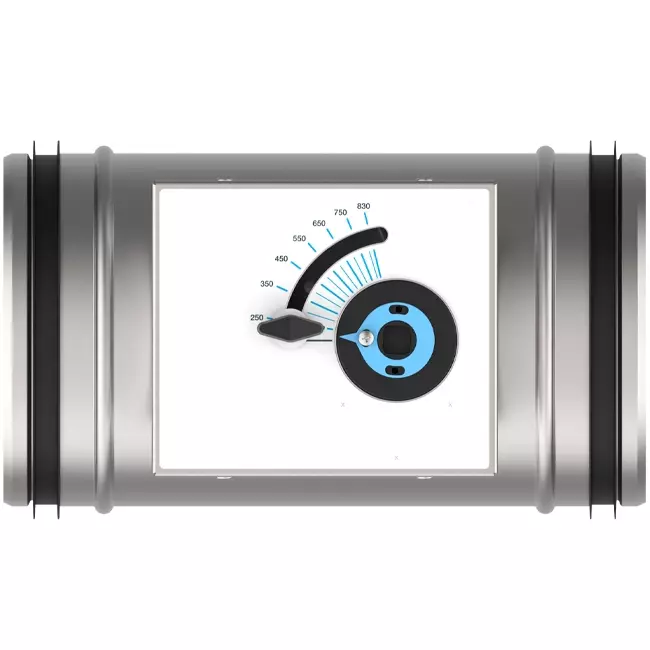 Rund CAV Konstantvolumenregulator enkeltvægsdiameter 250 mm