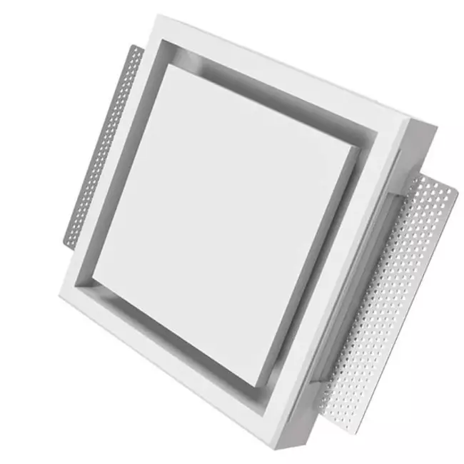 Ergovent rammeløs ventilationsventil firkantet 100 mm