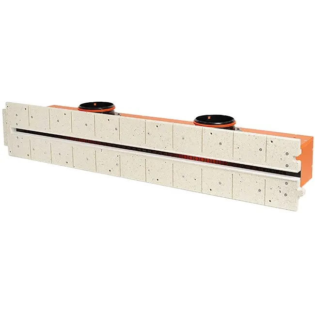 Ergovent rammeløs spaltediffusor 1050 mm med tilslutningsdiameter 125 mm - air-conditioning - 1 spalte