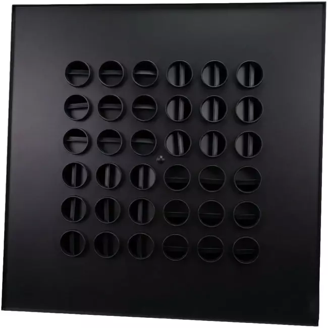 Multinozzle loftsdiffusor 596x596mm - MN48 RAL9005 30% glans