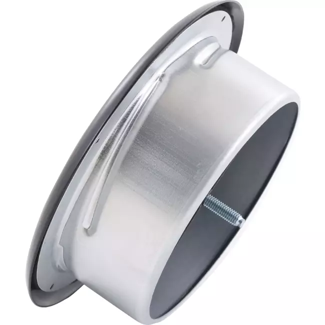 Ventilationsudblæsningsventil 160 mm metal - E-DVS160 RAL9005 30% blank