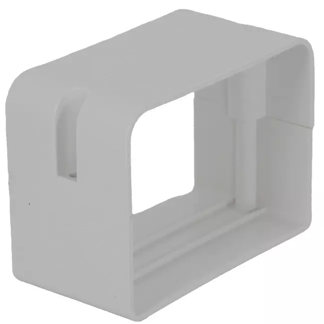ClimaConnect-tilslutningsstykke til monteringskanal 75 mm - RAL 9010