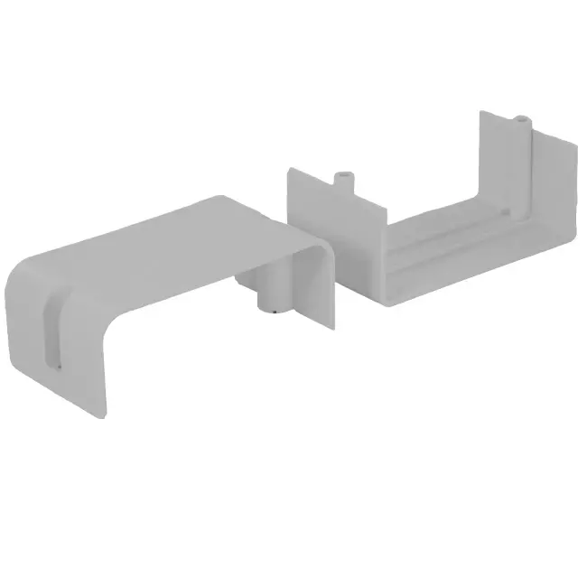 ClimaConnect-tilslutningsstykke til monteringskanal 75 mm - RAL 9010