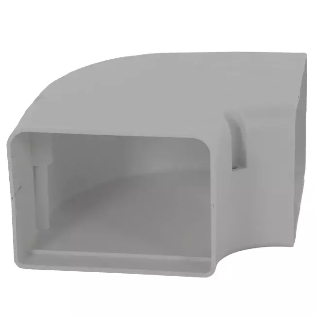 ClimaConnect 90° flad bøjning til monteringskanal 100 mm - RAL 9010