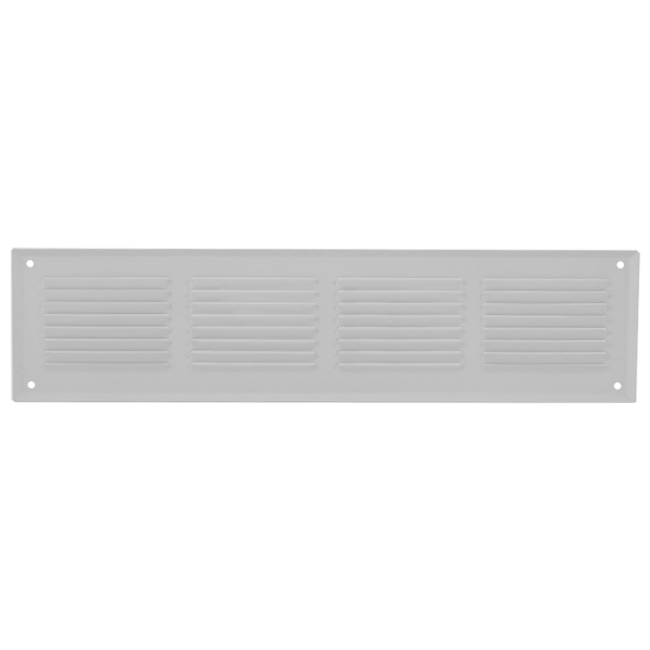 Væggitter 500x100mm aluminium - RAL9016