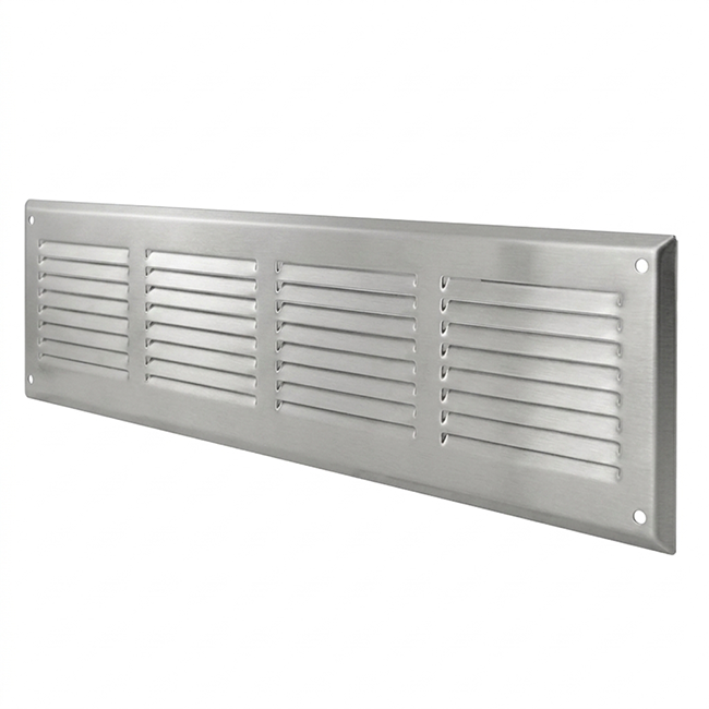 Væggitter 400x100mm aluminium - ubelagt