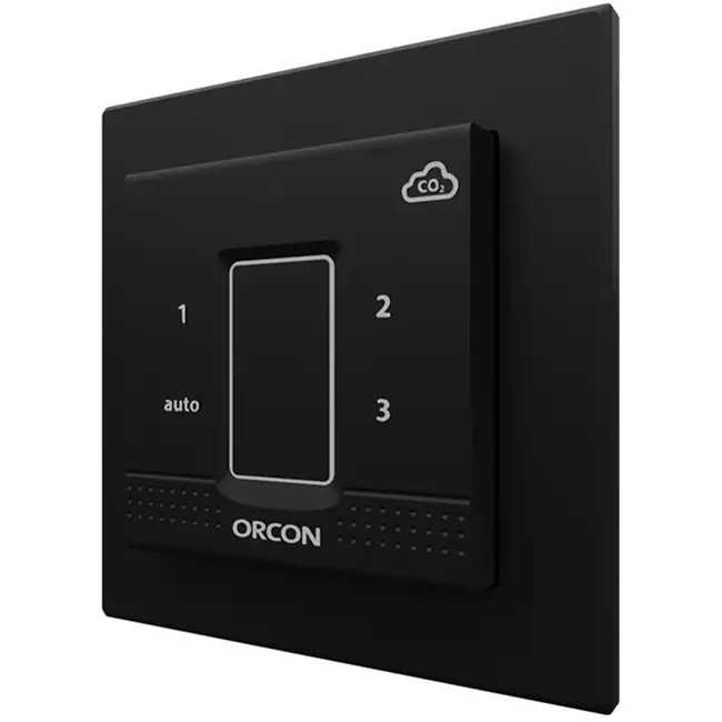 Sort dæksel til Orcon CO₂ indbygningssensor 15RF