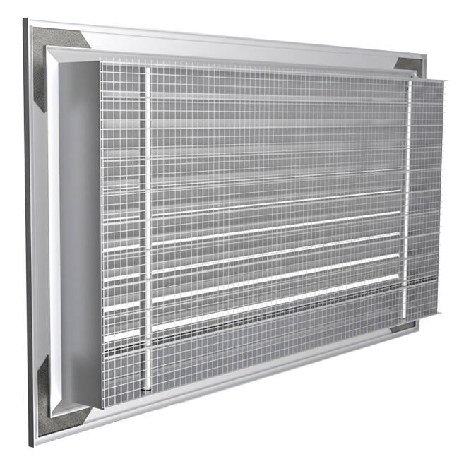 ClimaConnect ydervægsgitter aluminium 700x700 mm