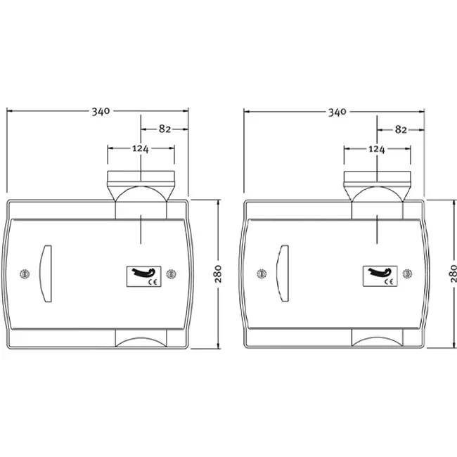 Orcon Compact-10RH + 2x CO2-sensor