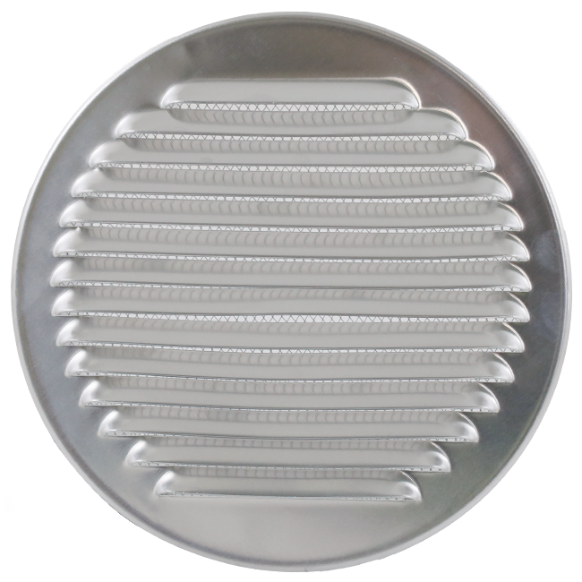 Ventilationsgitter rundt 80 mm aluminium - EL-A-R80 ALU