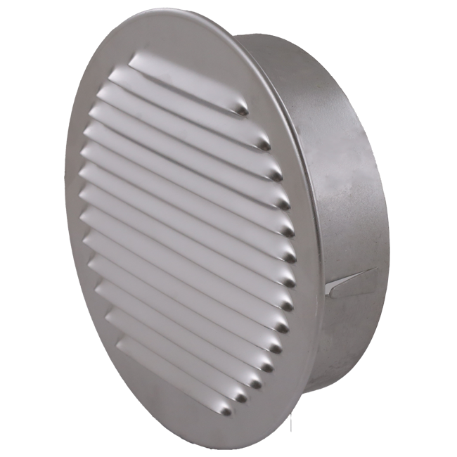 Ventilationsgitter rundt 80 mm aluminium - EL-A-R80 ALU