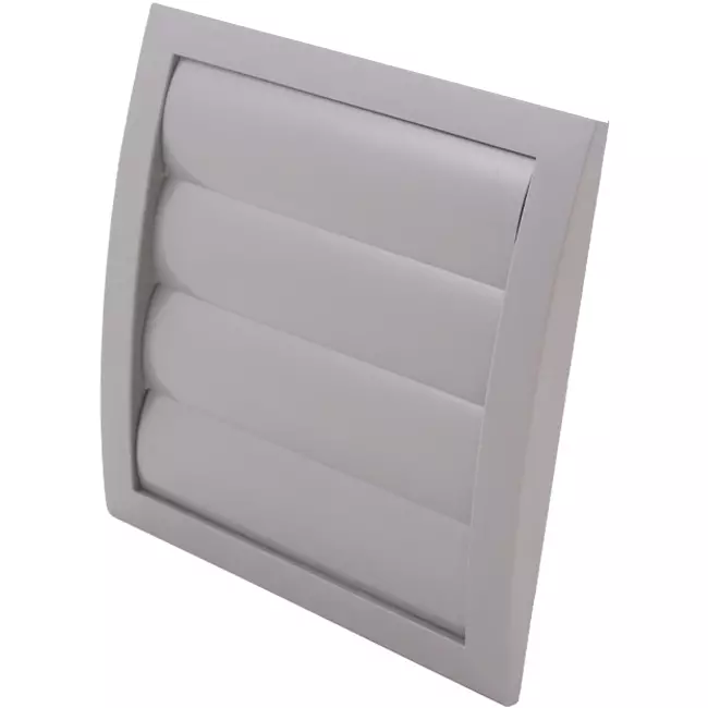 Jalousirist overtryk ventilationsrist 150x150 diameter: 100 grå - ND10ZP
