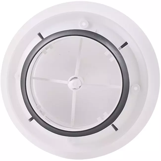 ClimaConnect Design-ventil, rund, Ø 125 mm – hvid