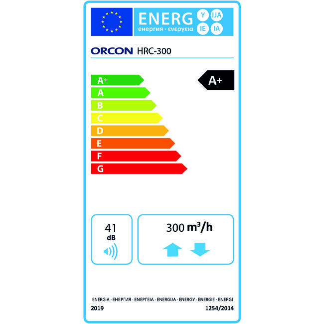 Orcon HRC-300 MaxComfort DN160 – 300 m³/t