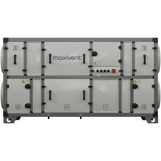 Maxivent varmegenvinding luftbehandlingsenhed med modstrømsveksler 1600 m³/t vandret - M4516