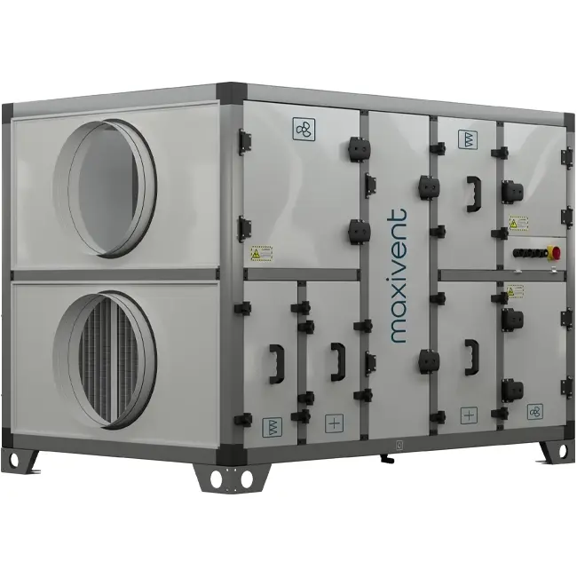 Maxivent WTW-luftbehandlingsenhed med sorptionshjul 4500 m³/t vandret til højre - MR4545
