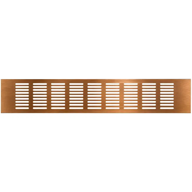 Aluminiumsgulvrist – børstet kobber L=400 mm x H=80 mm – RA840G