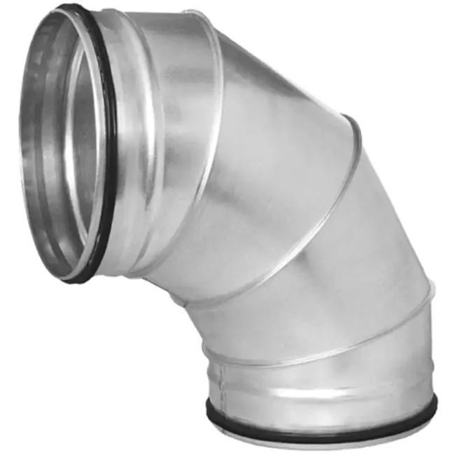 Rund spiralbøjning 90°, Ø250 mm, til spiralrør