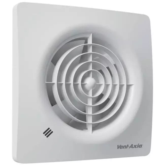 Vent Axia Supra badeværelsesventilator med justerbar timer Ø 100 mm