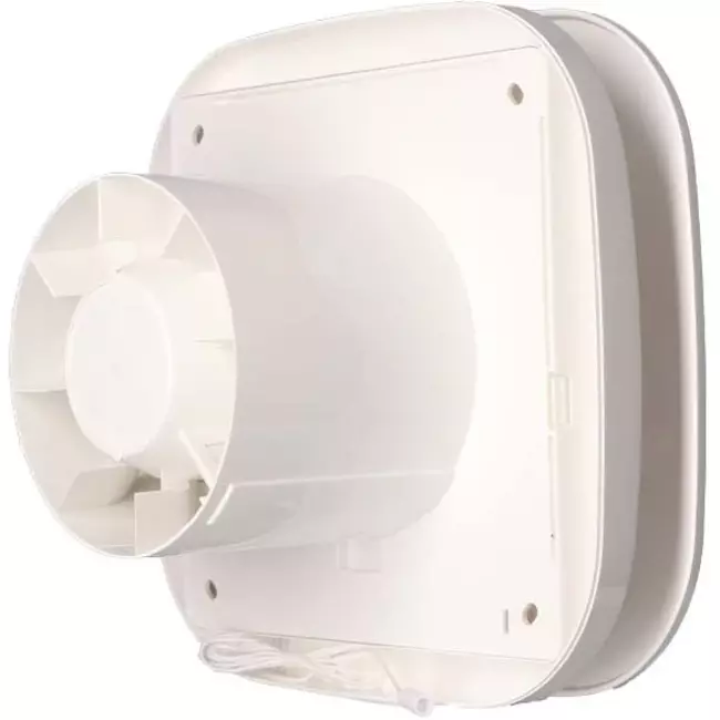 Supra Design badeværelsesventilator - Med forsinkelsestimer og fugtighedssensor - Vent Axia - Ø 125 mm - 125HT