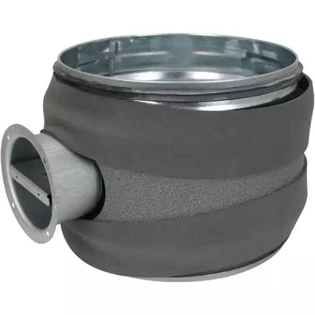 Thermoduct 9 mm håndbetjent reguleringsventil diameter 200 mm isoleret
